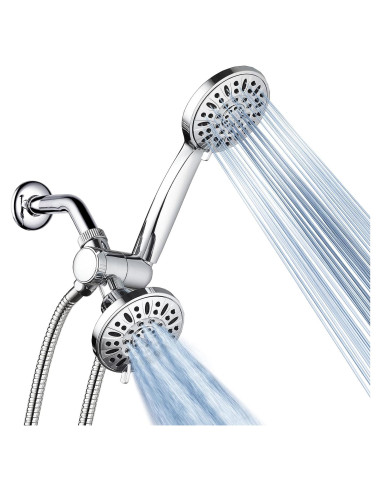 Ducha AquaDance Premium Alta Presión 3 Vías Cromada 48 Configuraciones