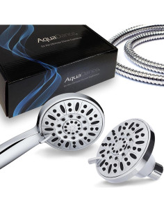 Ducha AquaDance Premium Alta Presión 3 Vías Cromada 48 Configuraciones 2