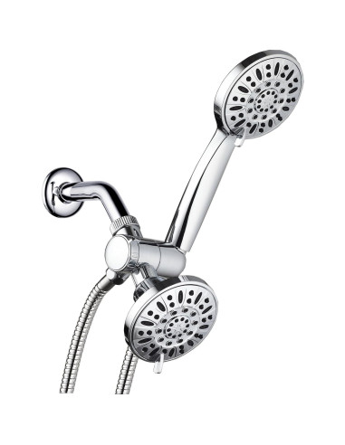 Ducha AquaDance Premium Alta Presión 3 Vías Cromada 48 Configuraciones