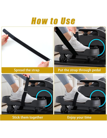 4 Correas de Pedal Antideslizantes Atvkov para Ejercitador