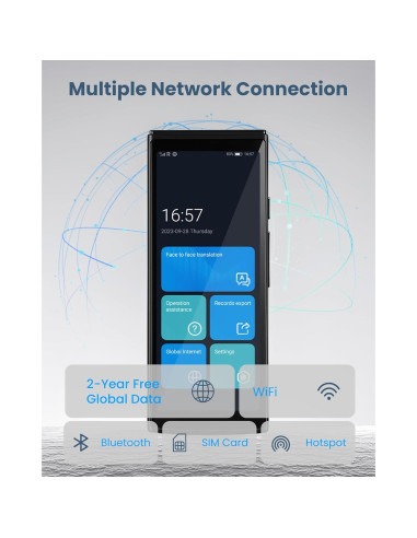 Traductor de Idiomas iFLYTEK, 60 Idiomas, 18 Paquetes Offline