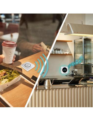 Sistema de Llamada Inalámbrico SINGCALL con 8 Botones y Receptor