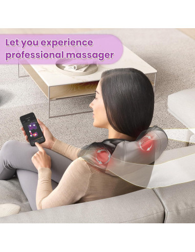 Masajeador de Cuello y Espalda JQX Sin Cable 5 Velocidades