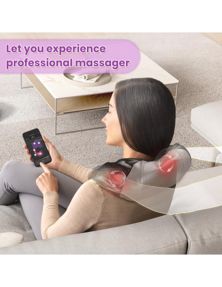 Masajeador de Cuello y Espalda JQX Sin Cable 5 Velocidades
