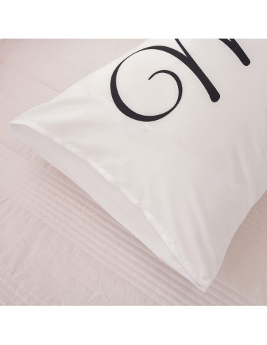 Funda de Almohada para Parejas NTBED Rojo 48x74cm Corazón