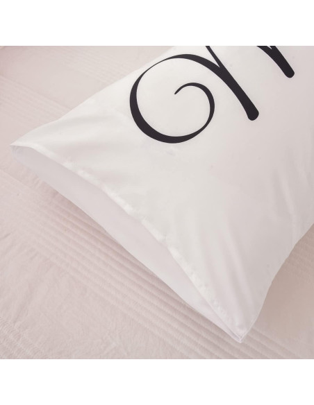 Funda de Almohada para Parejas NTBED Rojo 48x74cm Corazón