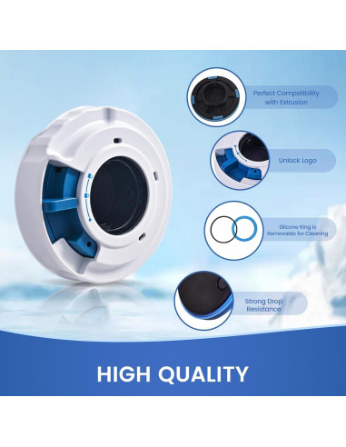 Tapa de dispensación Ninja Swirl 701 - Reemplazo ABS Blanco