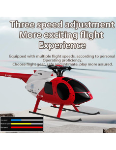 Helicóptero RC MD500 C189 335mm con Posicionamiento Óptico 2