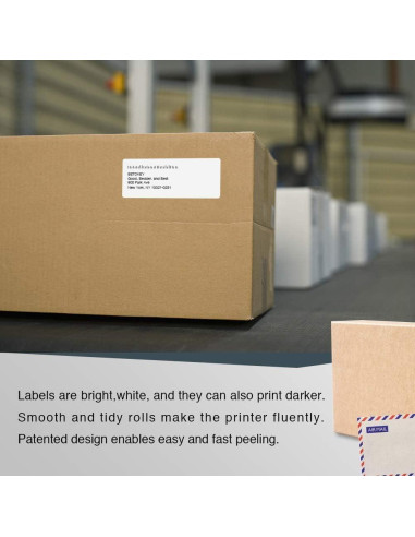 Etiquetas de Dirección BETCKEY 36mm x 89mm para DYMO 450 - 10 Rollos