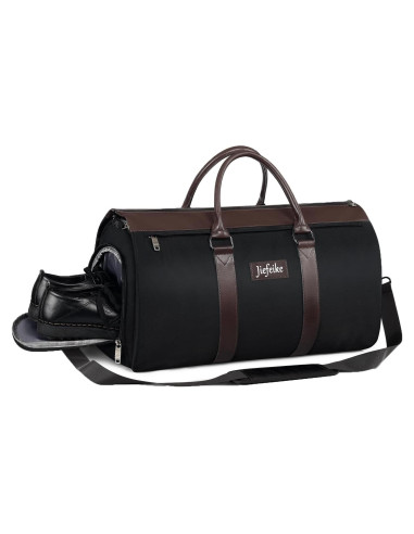Bolsa de Ropa Duffle Jiefeike 2 en 1 para Viaje - Negro