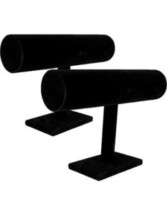 Soporte de Pulsera de Terciopelo Negro Comelyjewel - Set de 2 2