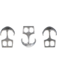 Broches de Ancla Plata Paracord Planet - 5 Piezas 25mm 2