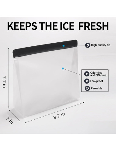 Bolsa de Almacenamiento de Hielo Reutilizable BECOKIT 2 Paquete