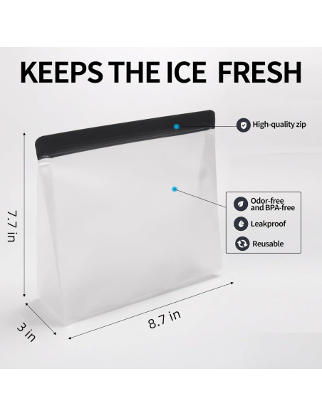 Bolsa de Almacenamiento de Hielo Reutilizable BECOKIT 2 Paquete