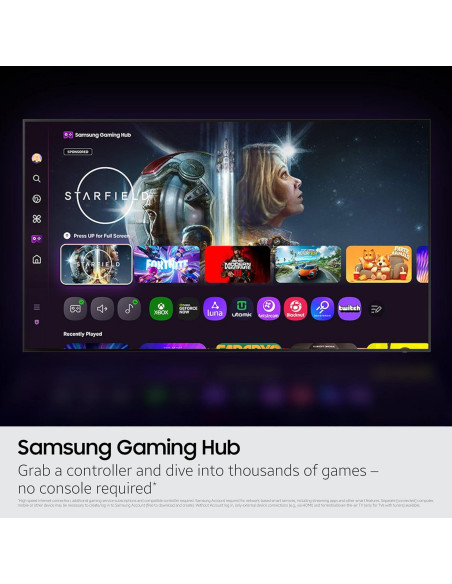 Samsung Televisor Inteligente 4K U8000F 43" (Modelo 2025) - Seguridad Knox, Alexa