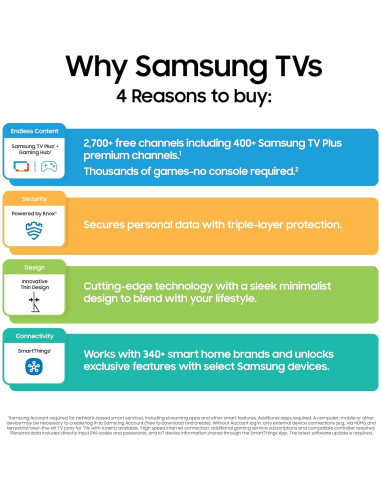 Samsung Televisor Inteligente 4K U8000F 43" (Modelo 2025) - Seguridad Knox, Alexa