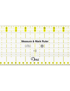 Regla de Medir y Marcar Dritz 10.5x45.7 cm Acrílico 2