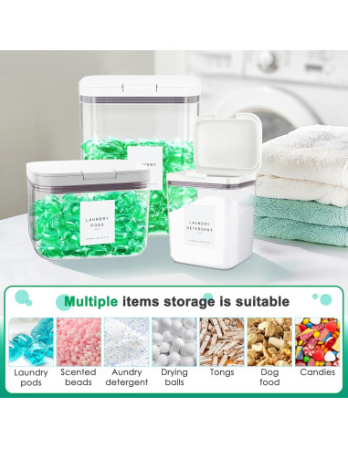 Contenedor de 3 Paquetes Miuhoemy para Cápsulas de Lavandería