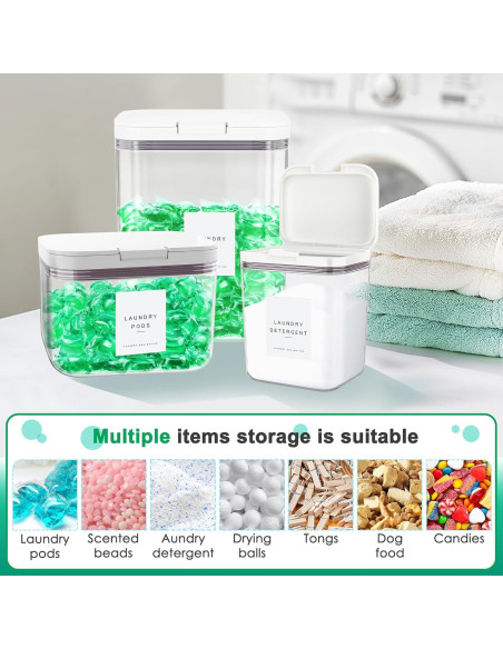 Contenedor de 3 Paquetes Miuhoemy para Cápsulas de Lavandería