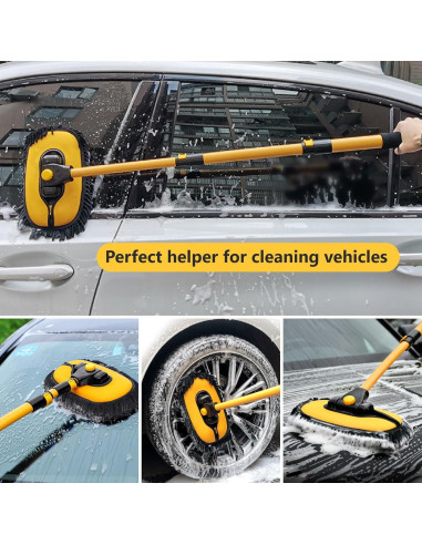 Cepillo de Lavado de Autos DEPOTA con Mango Telescópico 1.22 kg