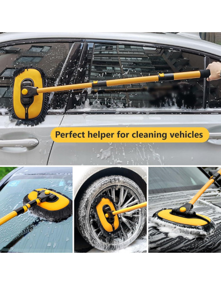 Cepillo de Lavado de Autos DEPOTA con Mango Telescópico 1.22 kg