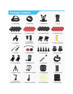 Kit de Accesorios para Cámara de Acción EMART 61 en 1 2