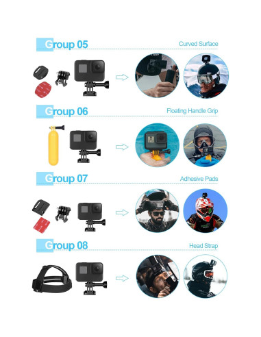 Kit de Accesorios para Cámara de Acción EMART 61 en 1