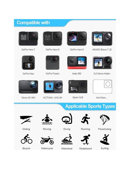 Kit de Accesorios para Cámara de Acción EMART 61 en 1