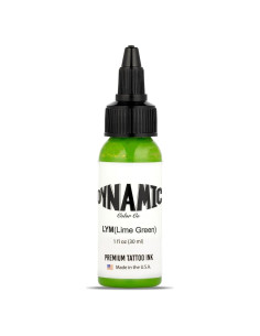 Tinta para Tatuajes Verde Lima Dynamic Color 30 ml Vegana