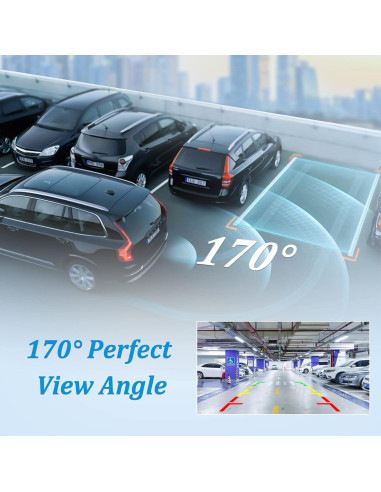 Cámara de Respaldo CAMECHO 12-LED Impermeable 170