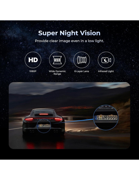 Cámara de Tablero PRUVEEO H5-4CH 12" FHD 1080p 4 Canales Cámara de Tablero PRUVEEO H5-4CH 12" FHD 1080p 4 Canales