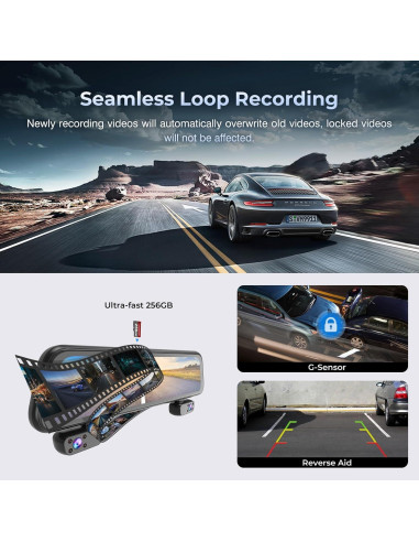 Cámara de Tablero PRUVEEO H5-4CH 12" FHD 1080p 4 Canales