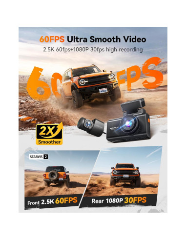 Arrancador de Batería 24000mAh WOLFBOX 4000A + Cámara X3 2.5K