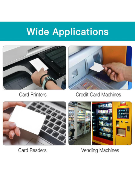 100 Tarjetas de Limpieza Doble Cara ZISDHNEO para Lectores de Tarjetas