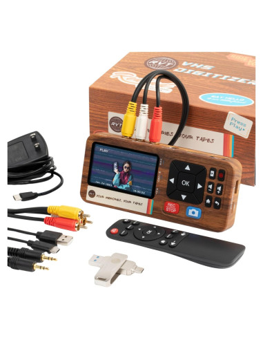 Convertidor de VHS a Digital RVT Digitizer 3.0 con USB 32GB