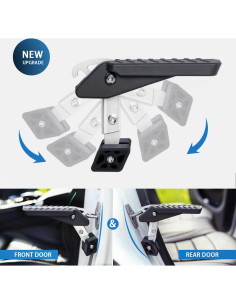 Escalón de Puerta Universal TOOENJOY - 5 Ángulos, Antideslizante, 181 kg 2