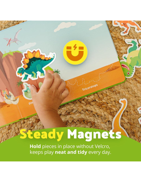 Libro de Actividades Magnético Dinosaurios Smarty Sprout 25.4x20.3cm