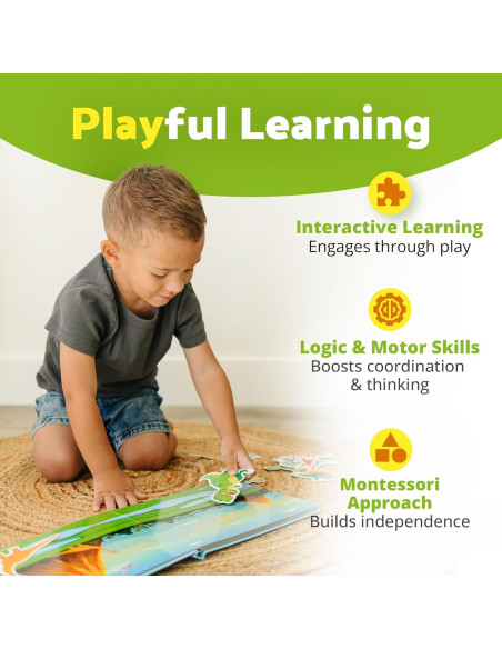 Libro de Actividades Magnético Dinosaurios Smarty Sprout 25.4x20.3cm