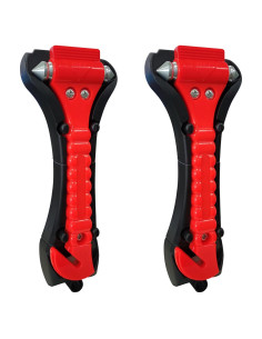 Martillo Rompe Ventanas BFXM 2-en-1 con Cortador de Cinturón