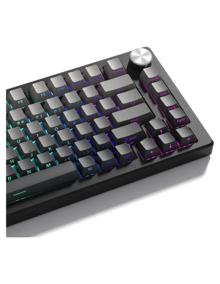 Juego de Teclas Dagaladoo PBT 136 Teclas Gris Retroiluminadas