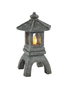 Estatua Solar de Jardín VP Home Pagoda Tranquila 30.48 cm