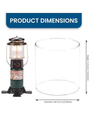 Globo de Linterna Claro American Mantle CLG8500 12.5cm