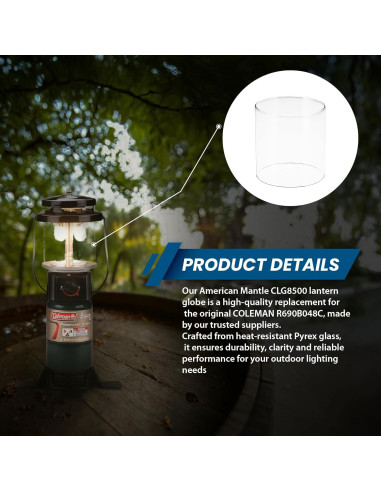 Globo de Linterna Claro American Mantle CLG8500 12.5cm