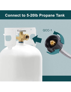 Manguera Adaptadora de Propano GASPRO 5 Pies para Griddle 2