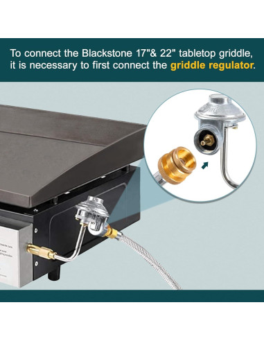Manguera Adaptadora de Propano GASPRO 5 Pies para Griddle