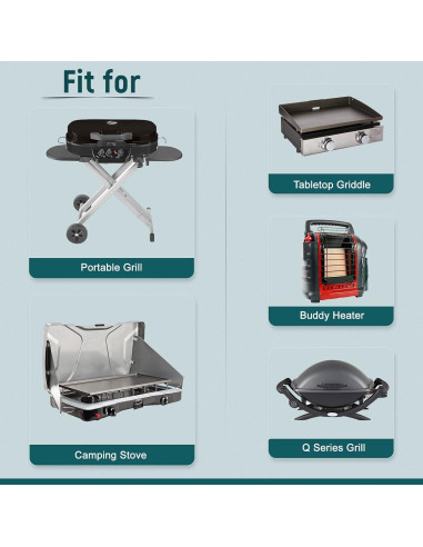 Manguera Adaptadora de Propano GASPRO 5 Pies para Griddle