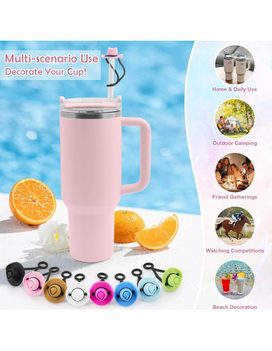 Cubiertas de Pajita Hamino para Taza Stanley 30 y 40 oz - 8 Piezas