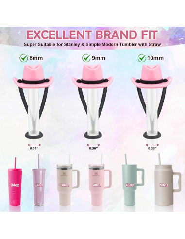 Cubiertas de Pajita Hamino para Taza Stanley 30 y 40 oz - 8 Piezas
