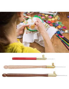 Kit de Ganchos Tambour Estink con 9 Agujas de Bordado 2