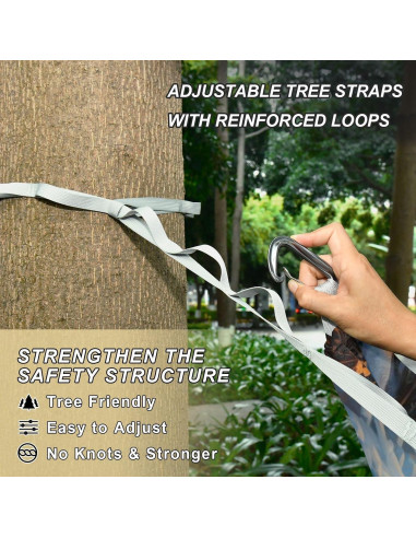 Hamaca Individual Portátil Alce 290x138cm 150kg Poliester